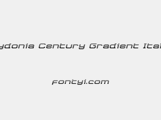 Cydonia Century Gradient Italic