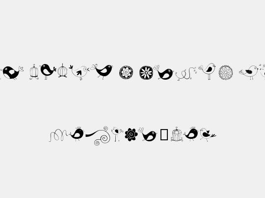 DOODLE DINGS 1 Birds Cages