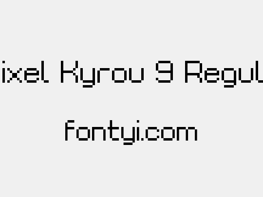 Grixel Kyrou 9 Regular