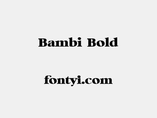 Bambi Bold