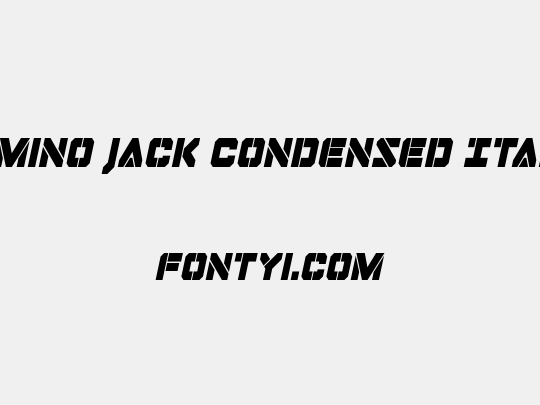 Domino Jack Condensed Italic