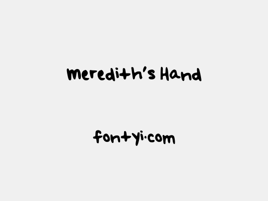 Meredith's Hand