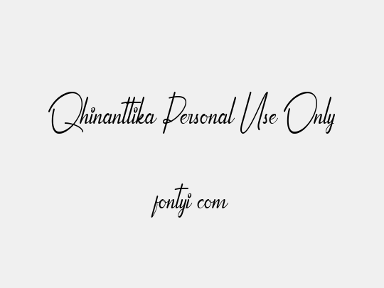 Qhinanttika Personal Use Only
