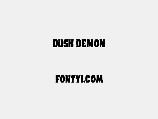Dusk Demon