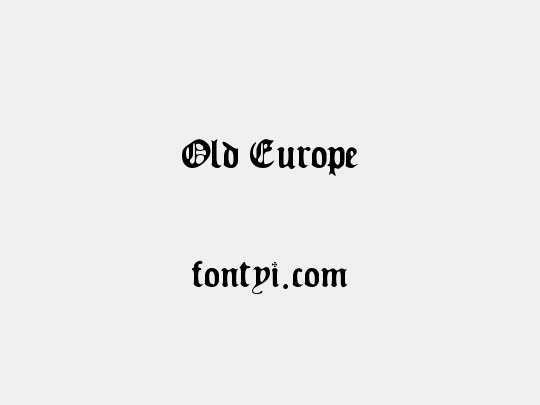 Old Europe