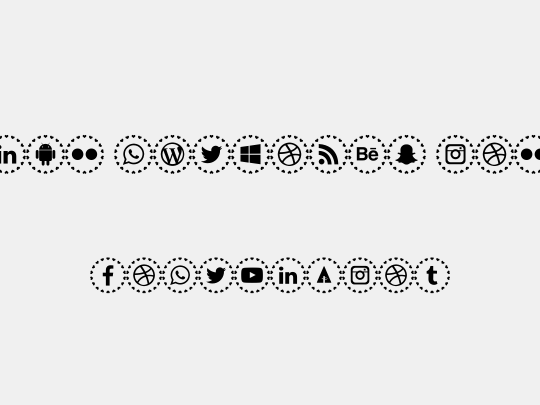 social networks colors