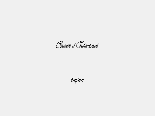 Ornament of Archaeological