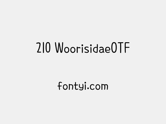 210 WoorisidaeOTF
