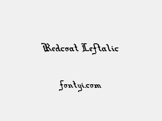 Redcoat Leftalic