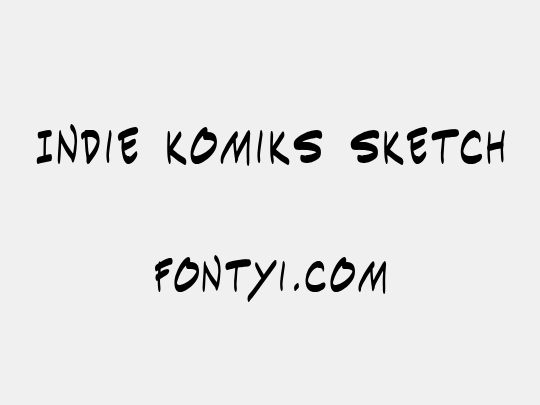 Indie Komiks Sketch
