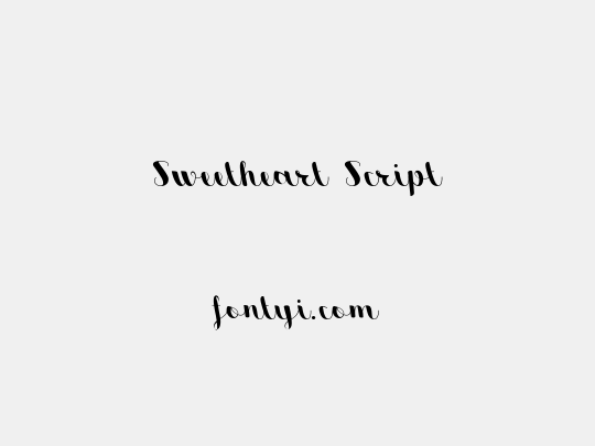 Sweetheart Script