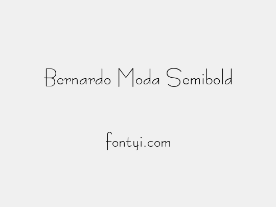 Bernardo Moda Semibold