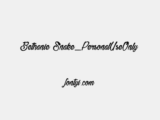Bethanie Snake_PersonalUseOnly