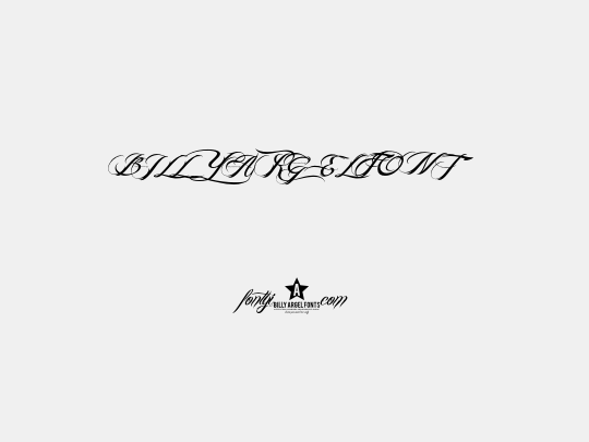 BILLY ARGEL FONT