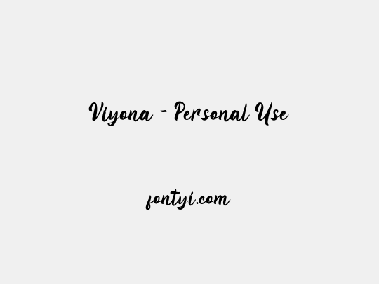 Viyona - Personal Use
