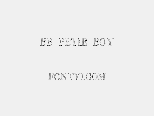 BB Petie Boy