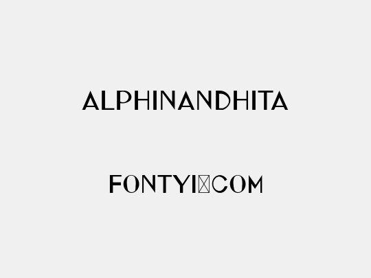 ALPHINANDHITA