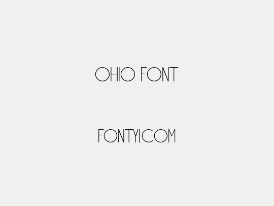 Ohio Font