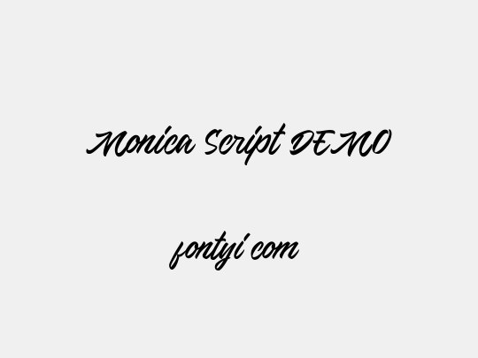 Monica Script DEMO