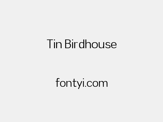 Tin Birdhouse