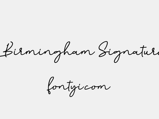 Birmingham Signature