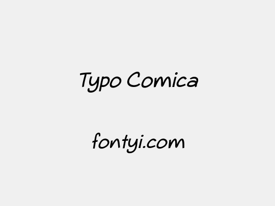 Typo Comica