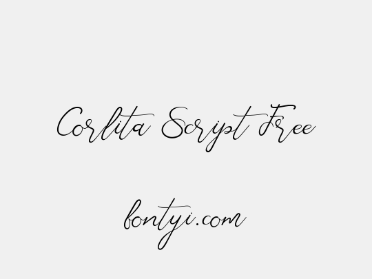 Corlita Script Free