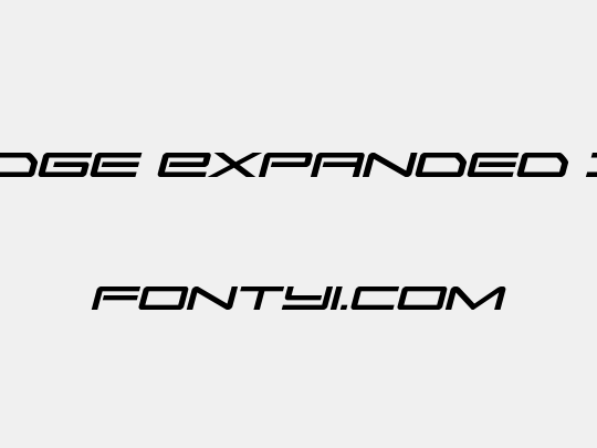 Sky Ridge Expanded Italic