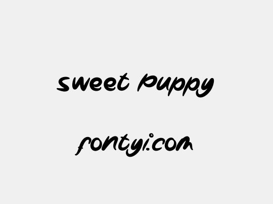 Sweet Puppy