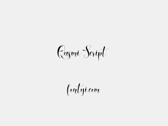 Qasmi Script