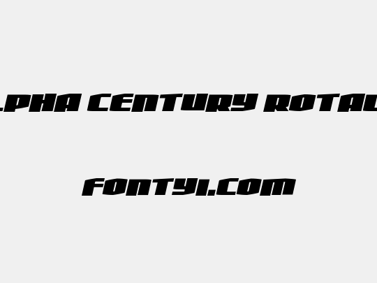 Alpha Century Rotalic
