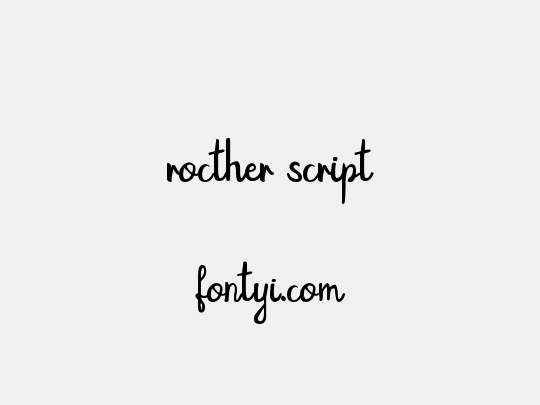 rocther script