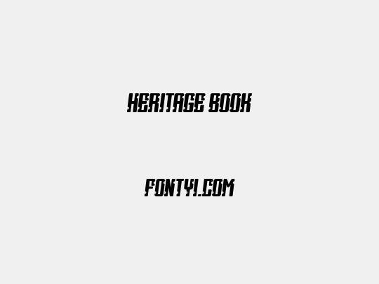 Heritage Book