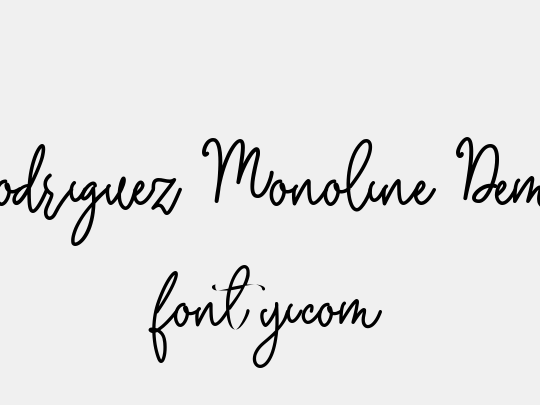 Rodriguez Monoline Demo