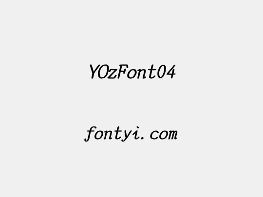 YOzFont04