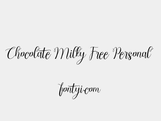 Chocolate Milky Free Personal
