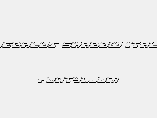 Daedalus Shadow Italic