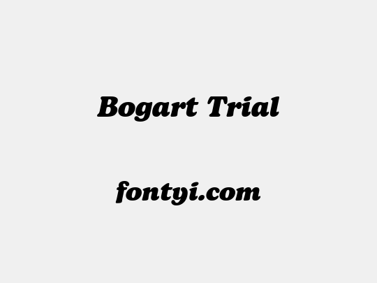 Bogart Trial