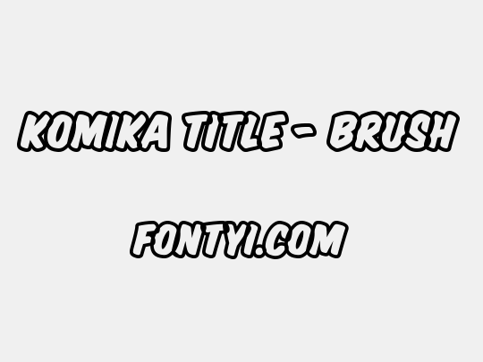 Komika Title - Brush