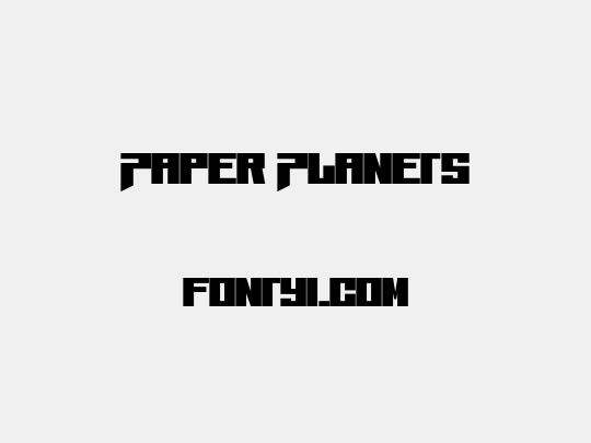 Paper Planets