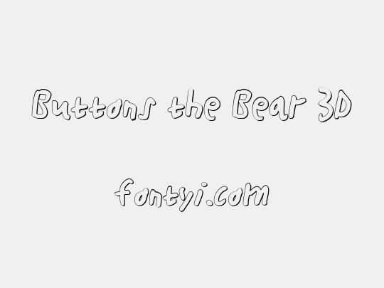 Buttons the Bear 3D