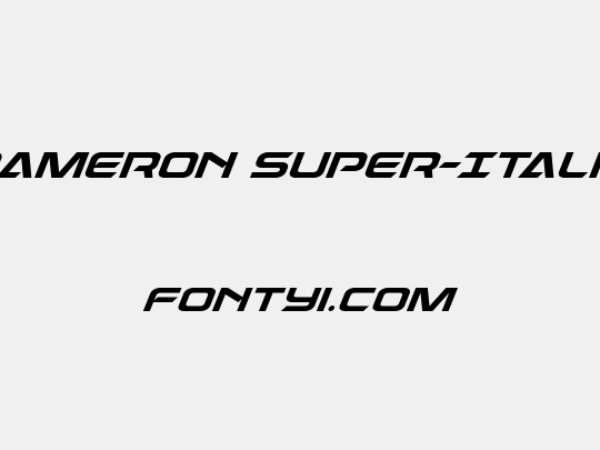 Dameron Super-Italic