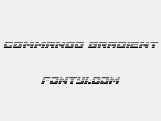 Super Commando Gradient Italic