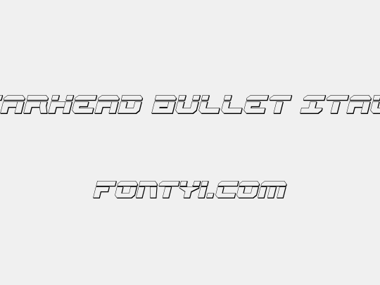 Gearhead Bullet Italic