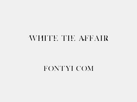 White Tie Affair