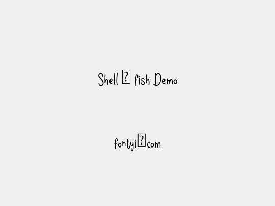 Shell & fish Demo