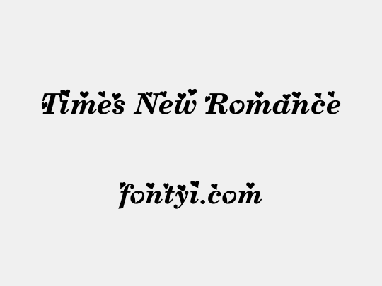 Times New Romance