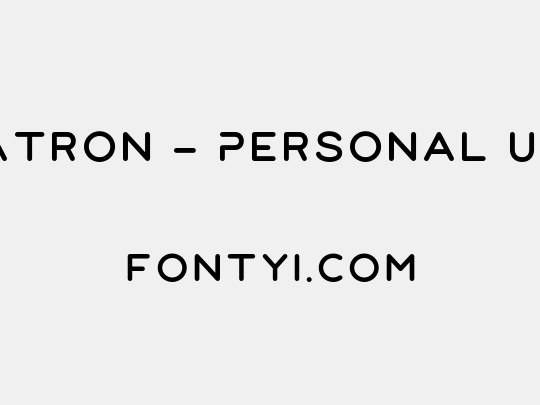 Patron - Personal Use