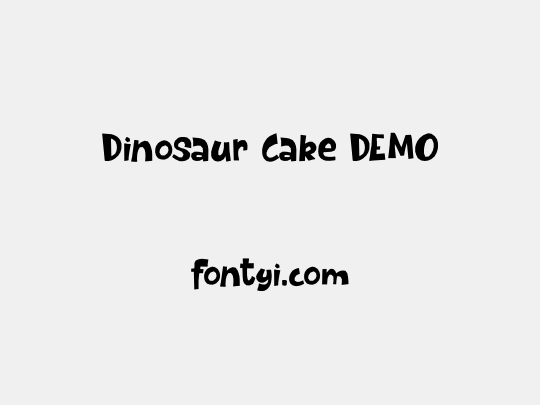 Dinosaur Cake DEMO