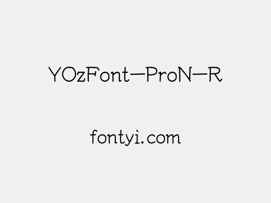 YOzFont-ProN-R